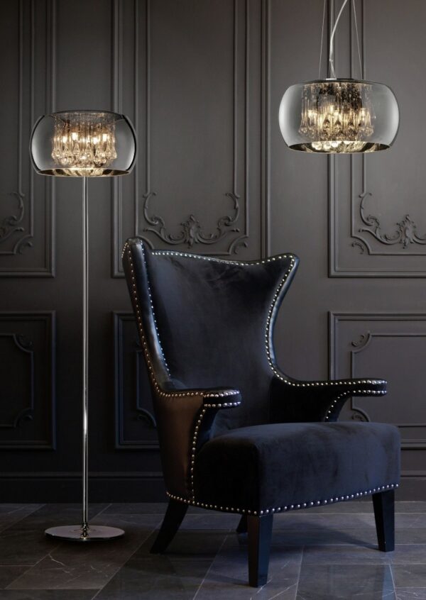Trio 411210406 Vapore Stojací lampa | G9 | Chrom | Kov