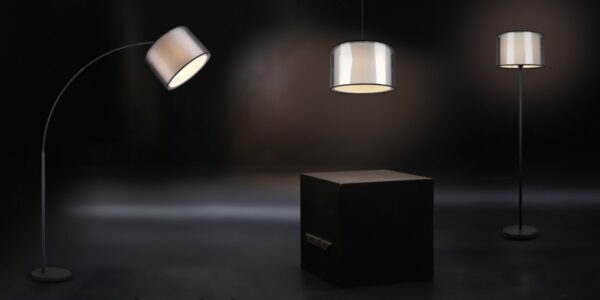 Trio 411400132 Burton Stojací lampa | E27 | Černá