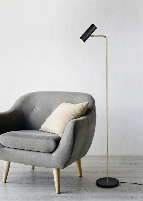 Trio 412400108 Marley Stojací lampa | GU10 | Černá