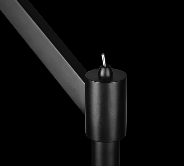 Trio 414400132 Cassio Stojací lampa | E27 | Černá