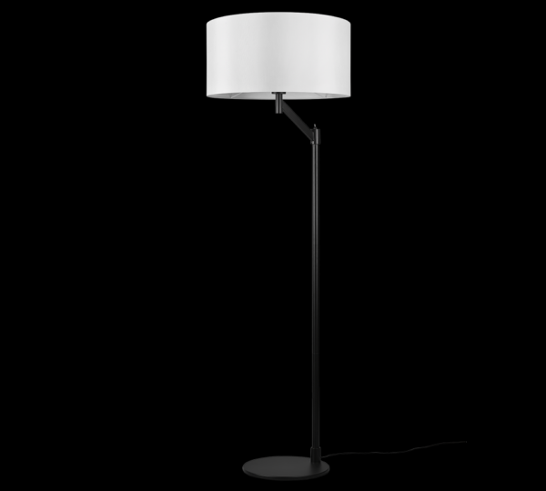 Trio 414400132 Cassio Stojací lampa | E27 | Černá