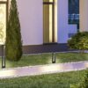 Trio 420760142 Reno LED Zahradní sloupkové světlo | Teplá bílá | 5W | Černá