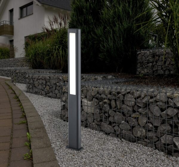 Trio 421660242 Rhine LED Zahradní sloupkové světlo | Teplá bílá | 2x5W | Černá