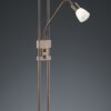 Trio 421910228 Santo Ii LED stojací lampa | Teplá bílá | 4X4W | Barevný kov | Hnědá