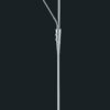 Trio 422710307 Quebec LED stojací lampa | Variabilní | 34W | Kov | Nikl