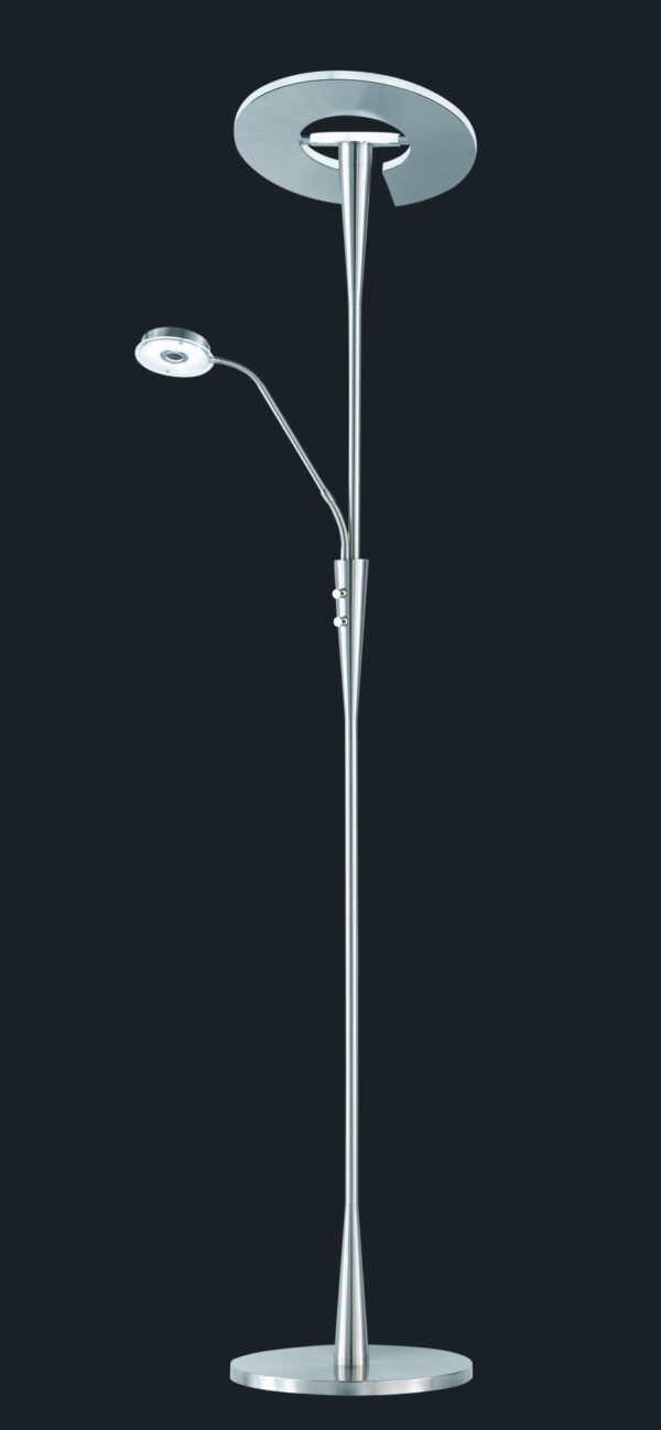 Trio 422710307 Quebec LED stojací lampa | Variabilní | 34W | Kov | Nikl