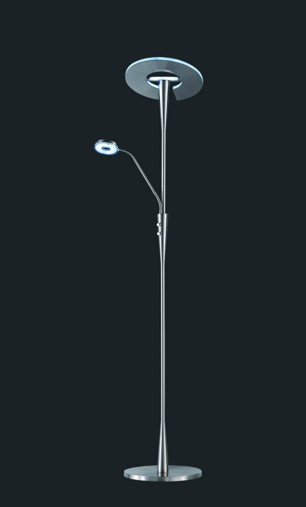 Trio 422710307 Quebec LED stojací lampa | Variabilní | 34W | Kov | Nikl