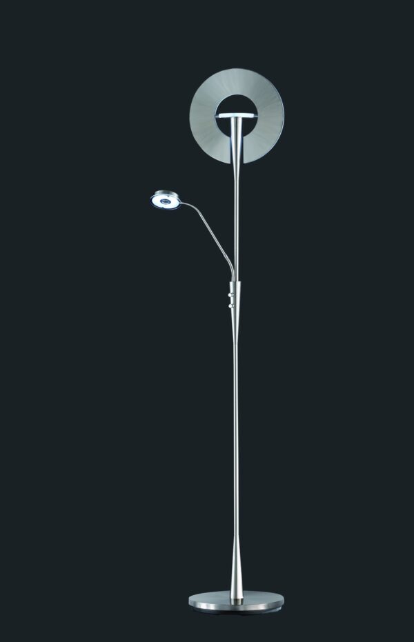 Trio 422710307 Quebec LED stojací lampa | Variabilní | 34W | Kov | Nikl
