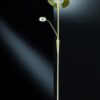 Trio 422710308 Quebec LED stojací lampa | Variabilní | 34W | Barevný kov | Mosaz