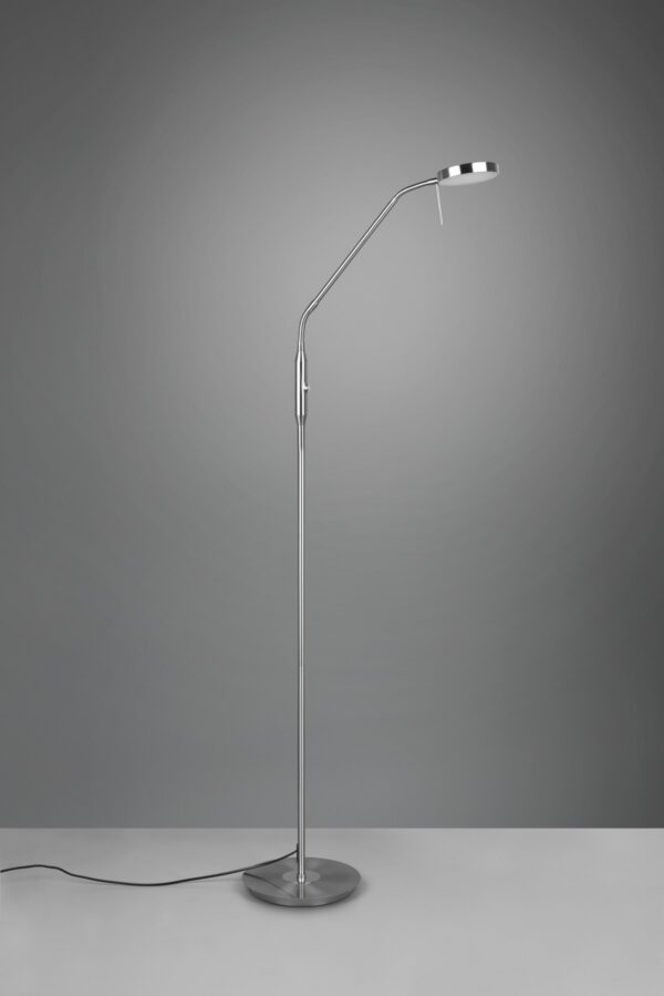 Trio 423310107 Monza LED Stmívatelná stojací lampa | Variabilní | Kov | Nikl | 12W