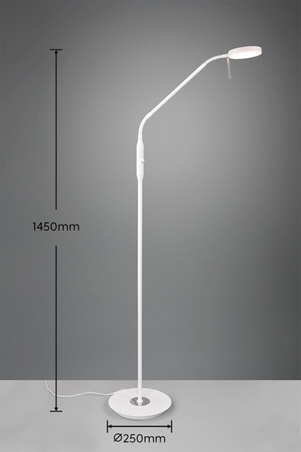 Trio 423310131 LED stojací lampa | Variabilní | 12W | Bílá