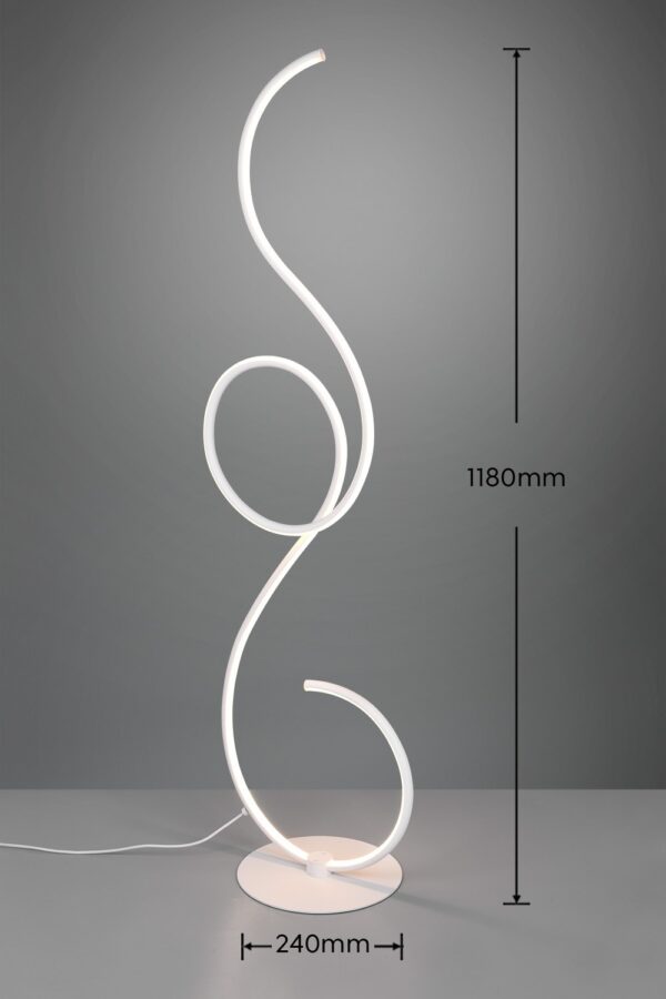 Trio 423410131 Jive LED Stmívatelná stojací lampa | Variabilní | Bílá | 23W