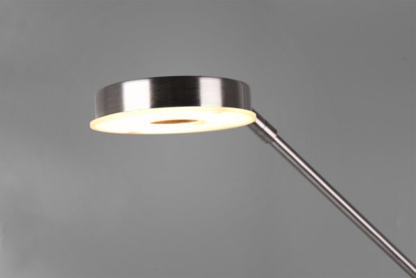 Trio 424210307 Barrie LED Stmívatelná stojací lampa | Variabilní | 32W | Kov | Nikl