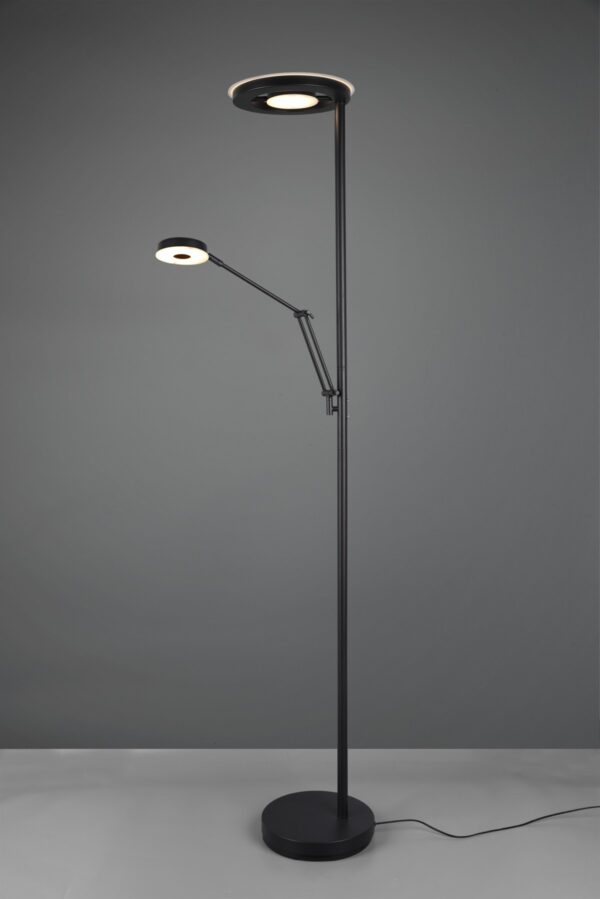 Trio 424210332 Barrie LED Stmívatelná stojací lampa | Variabilní | 32W | Černá