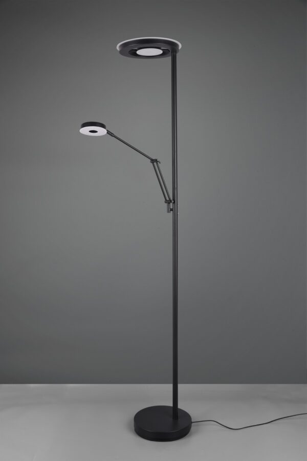Trio 424210332 Barrie LED Stmívatelná stojací lampa | Variabilní | 32W | Černá
