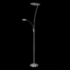 Trio 424310207 Granby LED Stmívatelná stojací lampa | Teplá bílá | Kov | Nikl | 29 + 6,5W