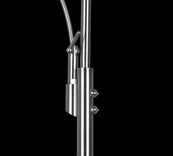 Trio 424310207 Granby LED Stmívatelná stojací lampa | Teplá bílá | Kov | Nikl | 29 + 6,5W