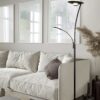 Trio 424310232 Granby LED Stmívatelná stojací lampa | Teplá bílá | Černá | 29 + 6,5W