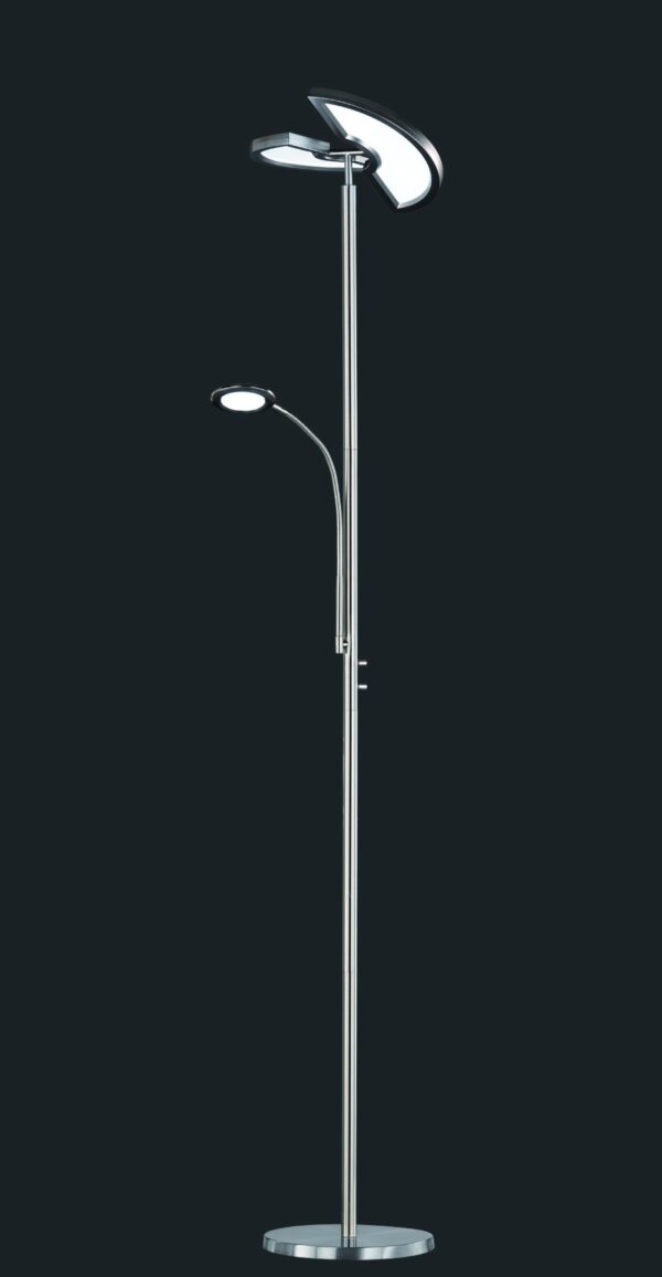 Trio 424910207 Split LED stojací lampa | Variabilní | 20W | Kov | Nikl