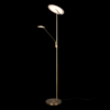Trio 425610204 Brantford LED Stmívatelná stojací lampa | Variabilní | Barevný kov | Mosaz | 30W