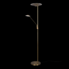 Trio 425610204 Brantford LED Stmívatelná stojací lampa | Variabilní | Barevný kov | Mosaz | 30W
