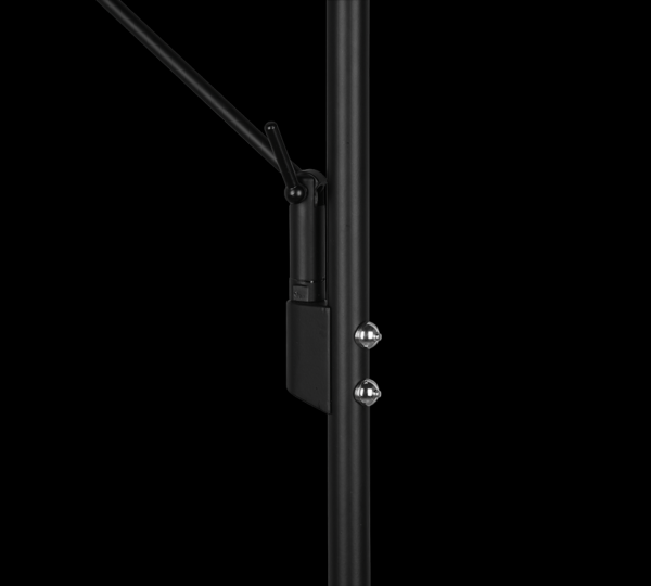 Trio 425610232 Brantford LED Stmívatelná stojací lampa | Teplá bílá | Černá | 30 +6,5W