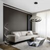 Trio 426219132 Nuria LED Stmívatelná stojací lampa | Variabilní | Černá | 34W