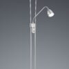 Trio 426410207 Arizona LED stojací lampa | Teplá bílá | 20W | Kov | Nikl