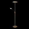 Trio 426510204 Franklin LED Stmívatelná stojací lampa | 35+,6,5W | Barevný kov | Mosaz