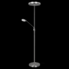 Trio 426510207 Franklin LED Stmívatelná stojací lampa | 35+,6,5W | Kov | Nikl
