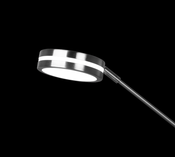 Trio 426510207 Franklin LED Stmívatelná stojací lampa | 35+,6,5W | Kov | Nikl