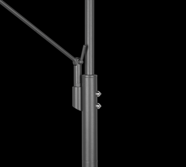 Trio 426510242 Franklin LED Stmívatelná stojací lampa | 35+,6,5W | Černá