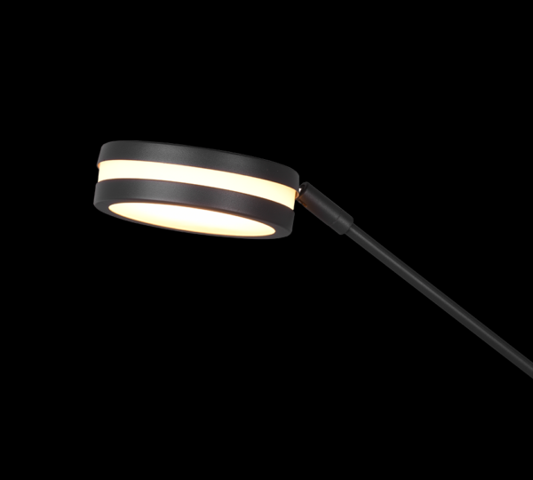 Trio 426510242 Franklin LED Stmívatelná stojací lampa | 35+,6,5W | Černá