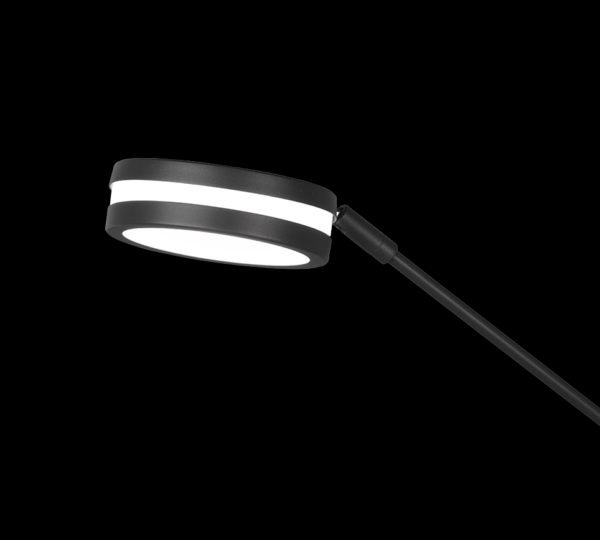 Trio 426510242 Franklin LED Stmívatelná stojací lampa | 35+,6,5W | Černá