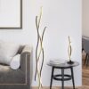 Trio 441210308 Blaze LED Stmívatelná stojací lampa | Variabilní | 28W | Barevný kov | Mosaz