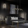 Trio 441810208 Sequence LED stojací lampa | Variabilní | 32W | Barevný kov | Mosaz