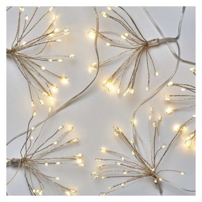 Emos D3AW08 vánoční nano řetěz 2,35m 150 LED | 2,7W - ohňostroj, časovač, teplá bílá, čirá