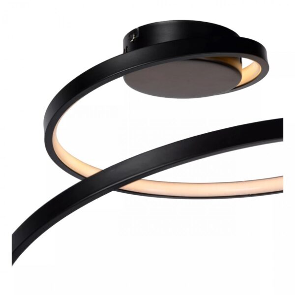 Lucide 46199/25/30 Maxence LED Přisazené stropní svítidlo | Teplá bílá | Černá | 24W