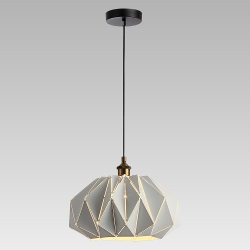 LUXERA 92046311 Catania Lustr | E27 | Barevný kov | Bílá | Mosaz