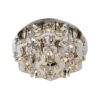 LUXERA 91062409 Aramea LED Přisazené stropní svítidlo | Teplá bílá | Kov | Stříbrná | 24W