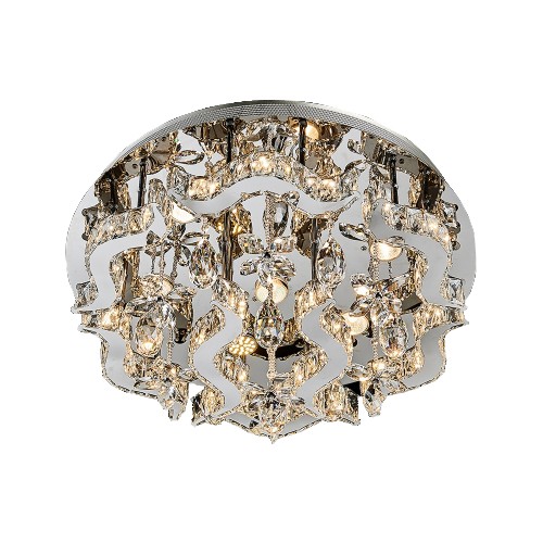 LUXERA 91062409 Aramea LED Přisazené stropní svítidlo | Teplá bílá | Kov | Stříbrná | 24W