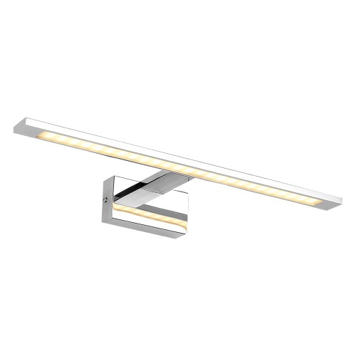 PREZENT 92062300 Dakar LED nástěnní svítidlo | Teplá bílá | 10=700lmW | Chrom | Kov