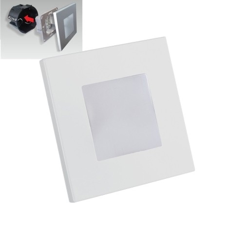 LUXERA 94048320 Step Light LED nástěnní svítidlo | Přírodní bílá | 1W | Bílá