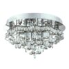 LUXERA 91062408 Aramea LED Přisazené stropní svítidlo | Teplá bílá | Kov | Stříbrná | 33W