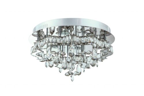 LUXERA 91062408 Aramea LED Přisazené stropní svítidlo | Teplá bílá | Kov | Stříbrná | 33W