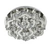 LUXERA 91062408 Aramea LED Přisazené stropní svítidlo | Teplá bílá | Kov | Stříbrná | 33W