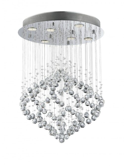 LUXERA 91062412 Chester Lustr | GU10 | Kov | Stříbrná