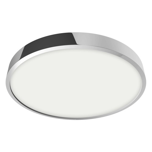 LUXERA 94049027 Lenys LED Koupelnové stropní svítidlo | Přírodní bílá | 24W | Bílá | Chrom | Kov