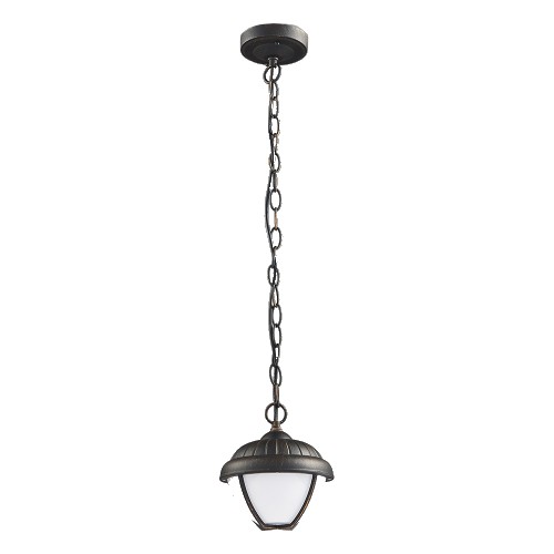 PREZENT 92039018 Nebraska LED Venkovní závěsné svítidlo | Teplá bílá | 7=600lmW | Barevný kov | Černá | Zlatá