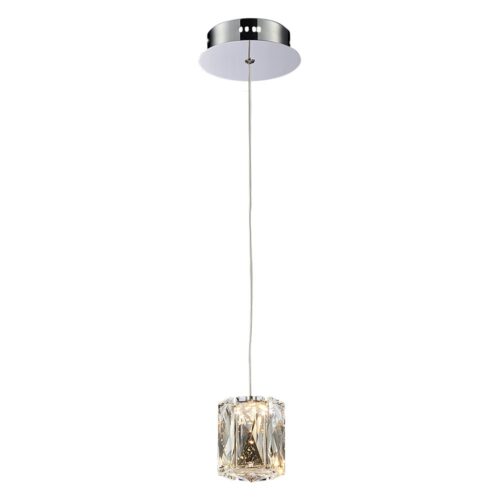 LUXERA 91062404 Polar LED Křišťálový lustr | Teplá bílá | 5=400lmW | Kov